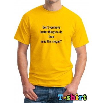 Read This Funny Slogan Yellow T-Shirt