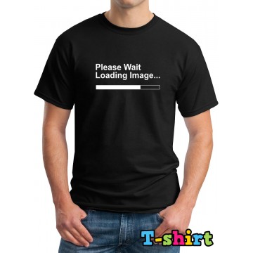 Image Loading Slogan Design T-Shirt Black Colour