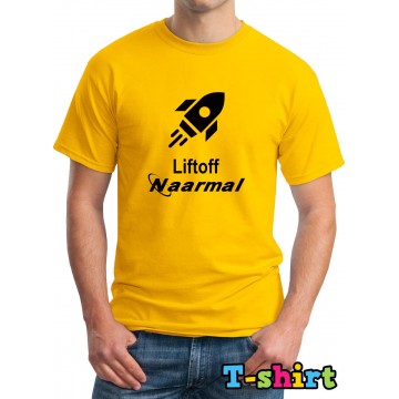 Liftoff Naarmal Printed T-Shirt Colour Yellow